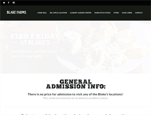 Tablet Screenshot of blakefarms.com